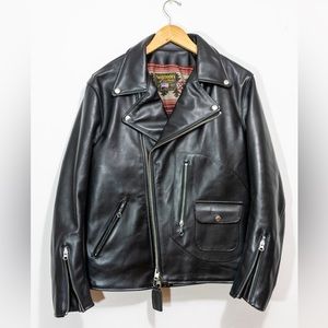 VANSON X LEFT FIELD COMMANDO LEATHER JACKET
